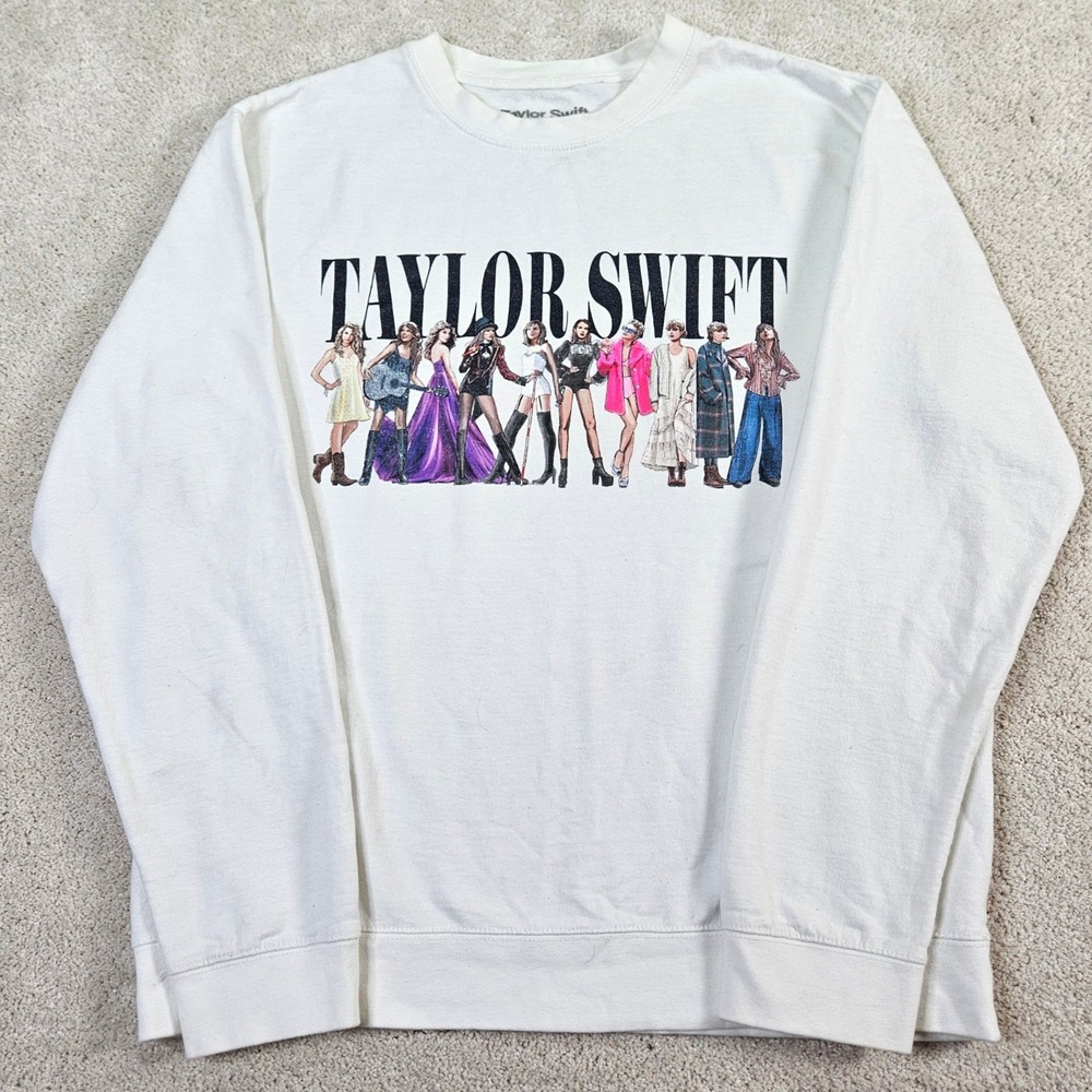 OFFICIAL Taylor Swift Sweatshirt Women's Sz L Midnights‎ Era Crewneck Tour Merch